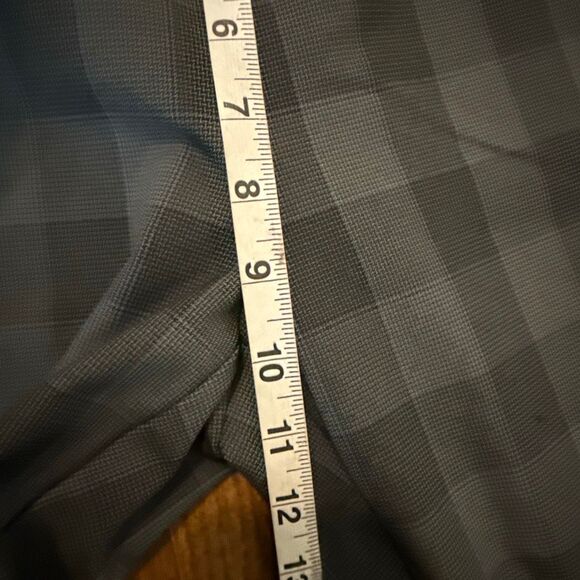 Rag & Bone Simone plaid charcoal stretch skinny pants size 8 - Picture 7 of 11